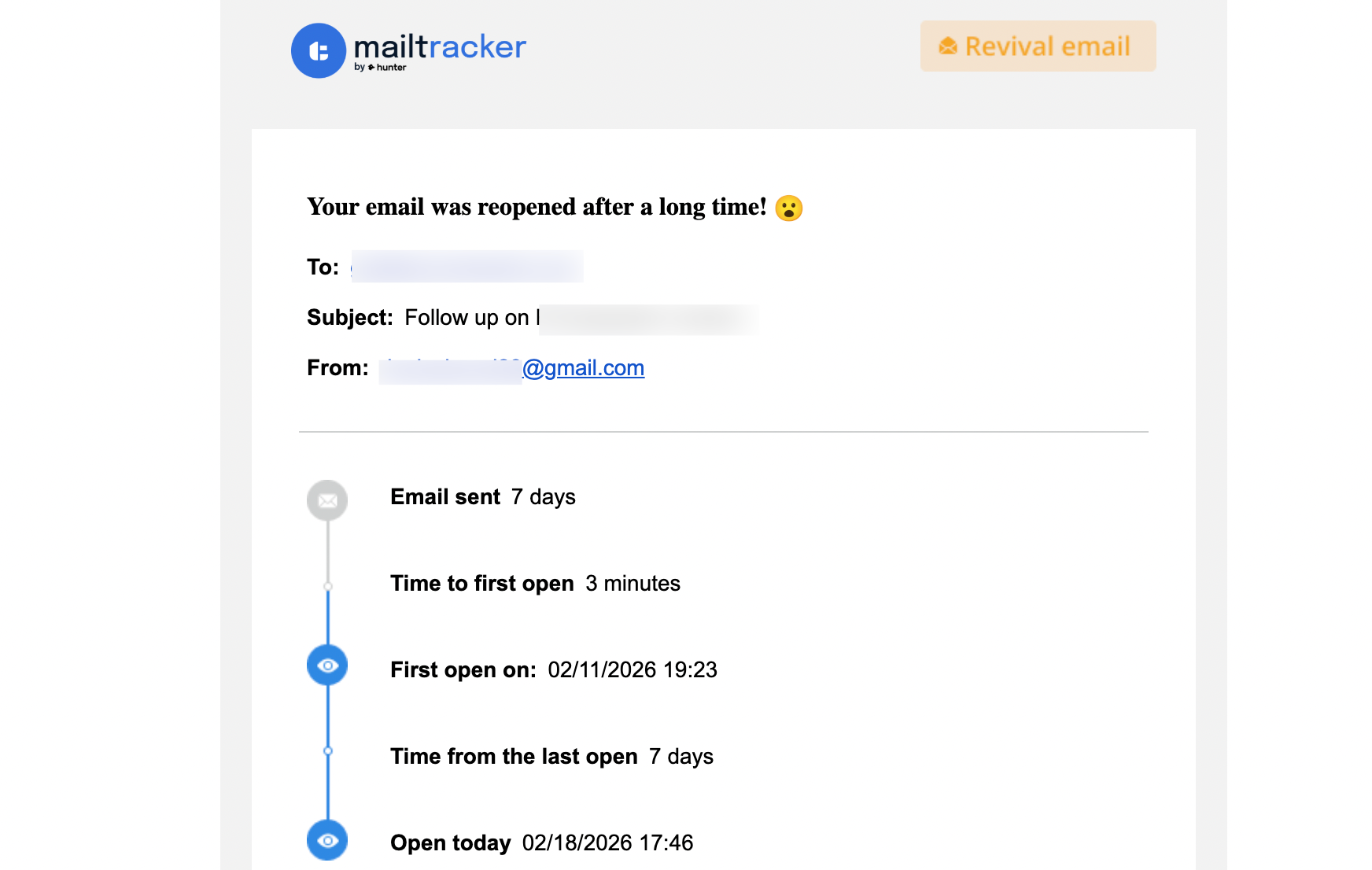 email opened mailtracker