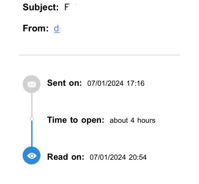 MailTracker notification in Gmail