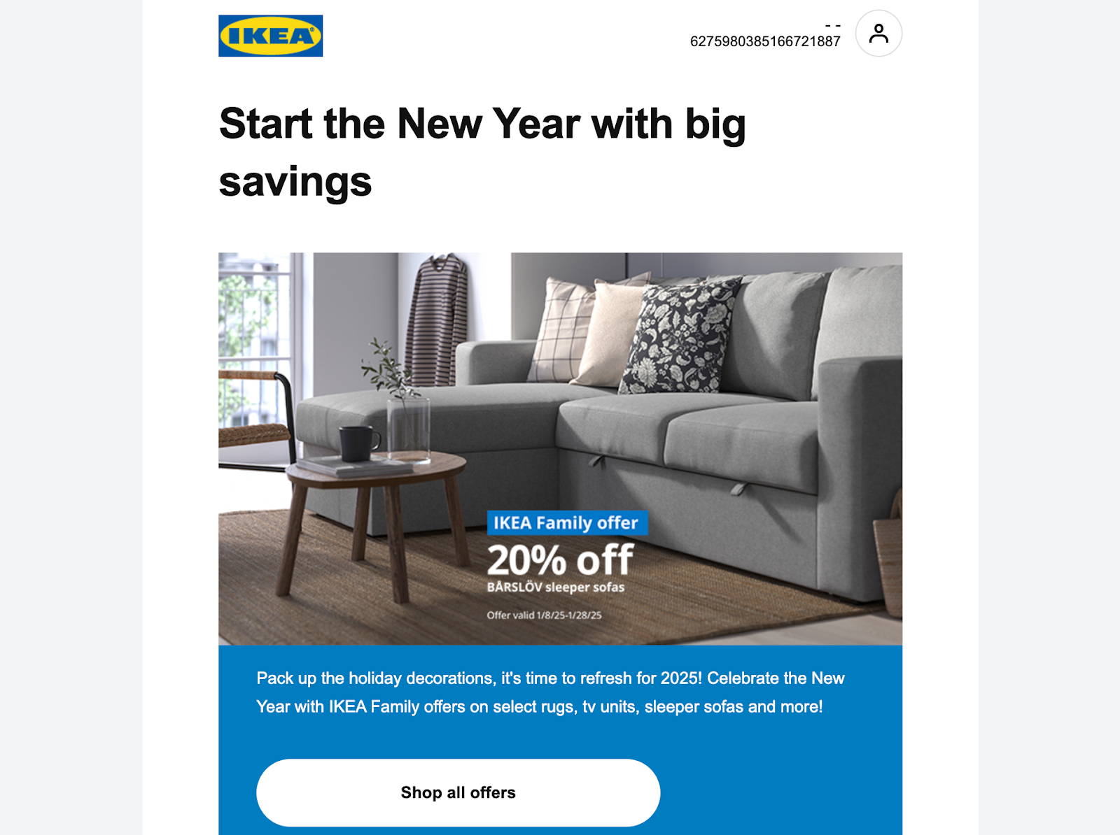 email retargeting example ikea