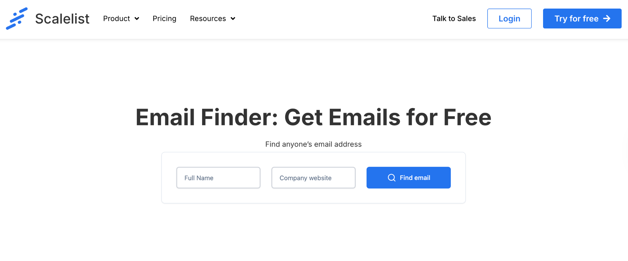 scalelist email finder tool