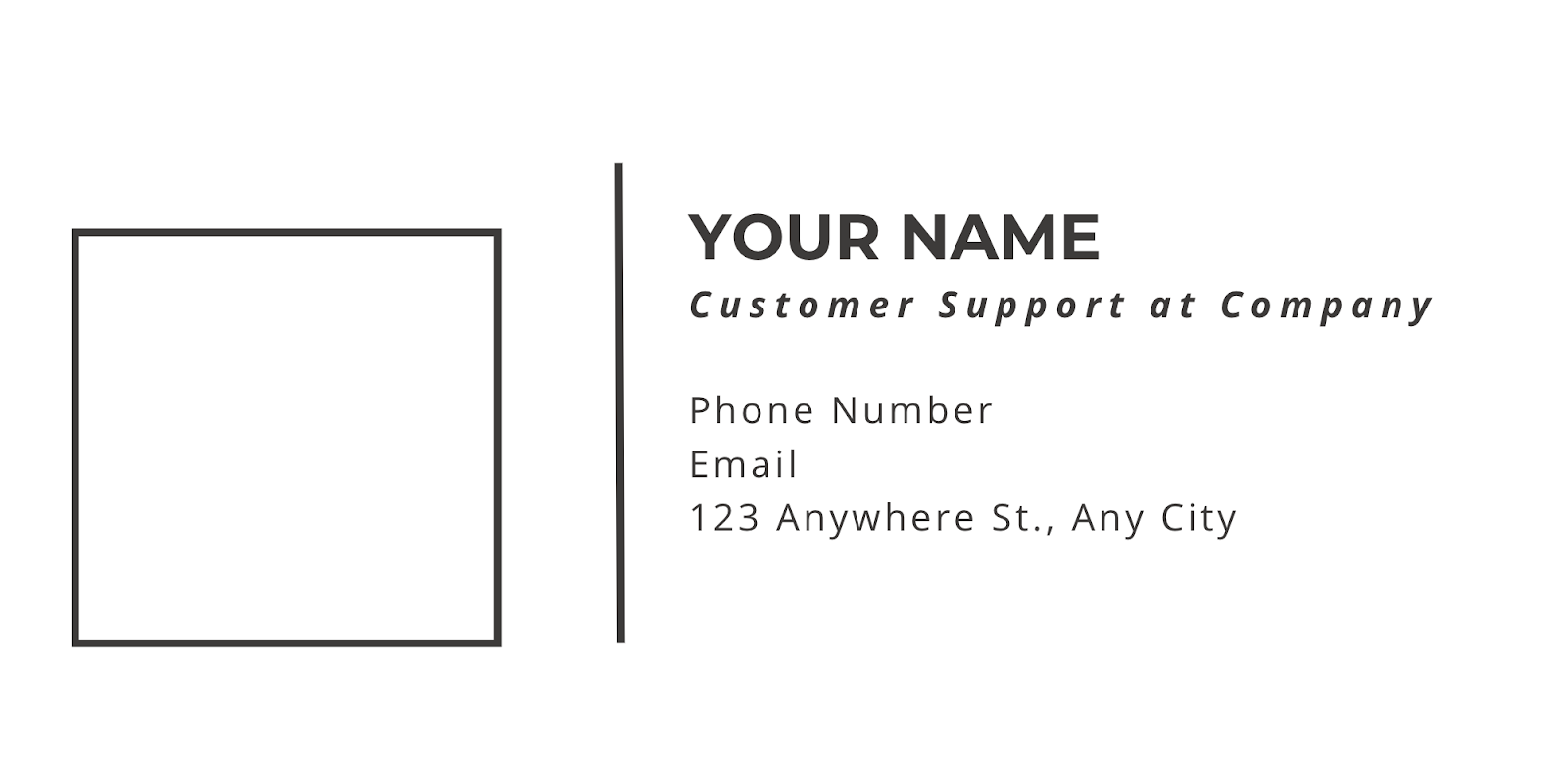 Email Signature Examples for Customer Support Representatives