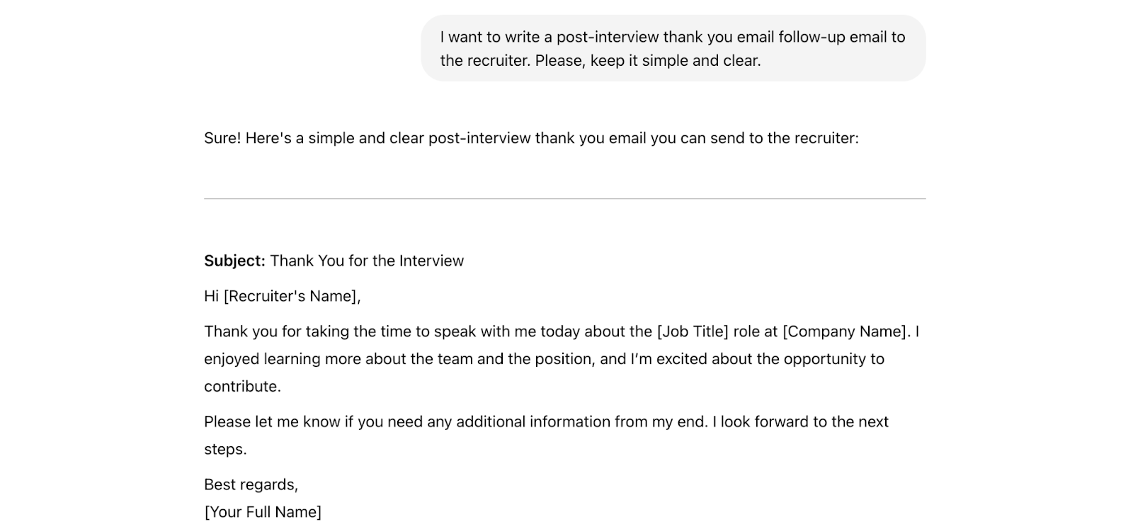 chatgpt prompt email follow up
