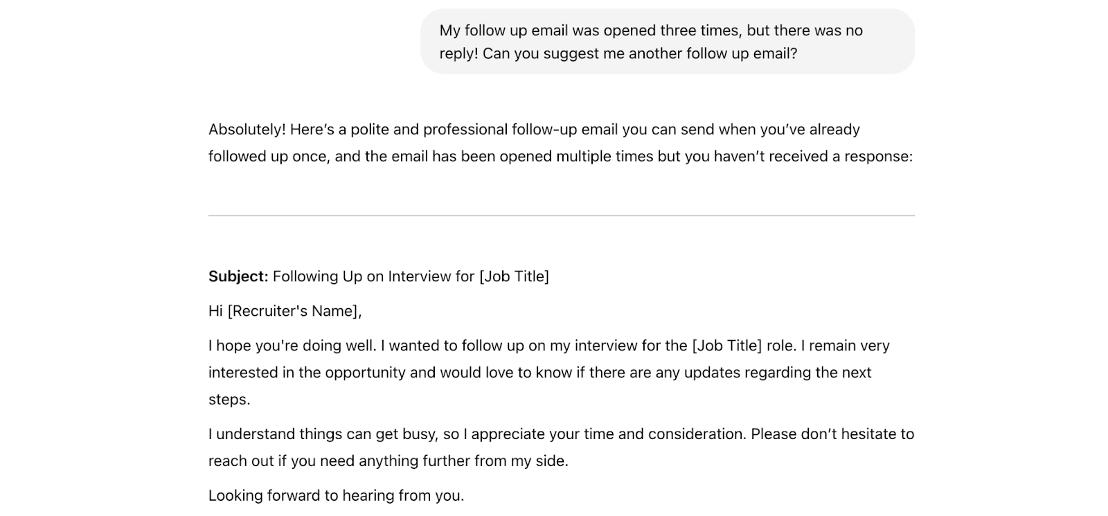 chatgpt prompt email 