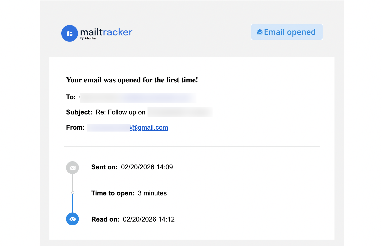 mailtracker email open notification