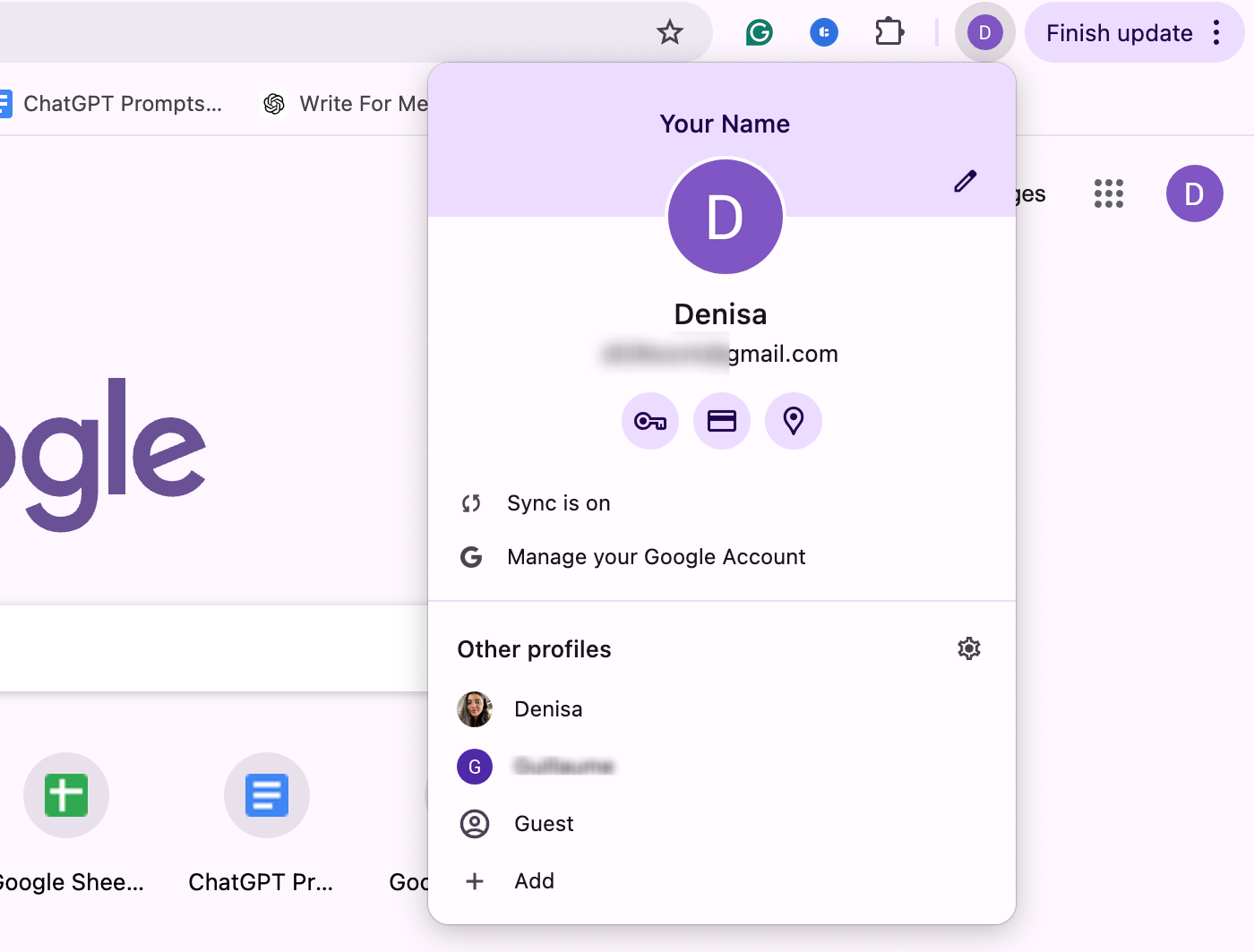 multiple chrome profile