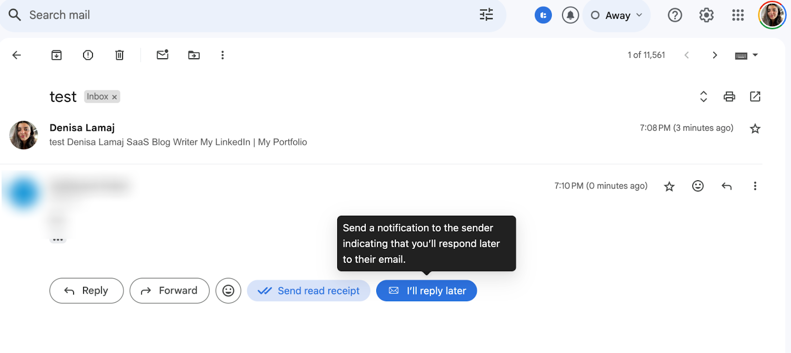 Reply Later mailtracker gmail