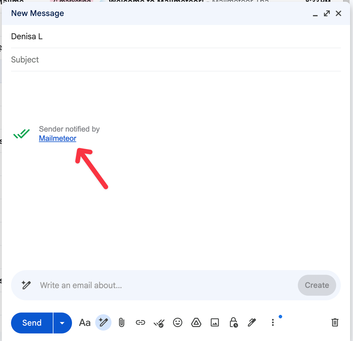 mailmeteor compose email signature