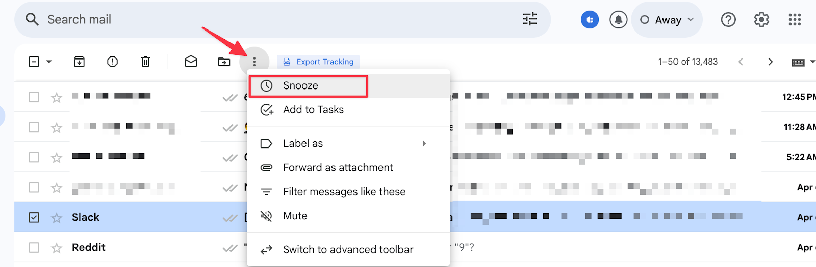 Gmail’s Snooze Feature