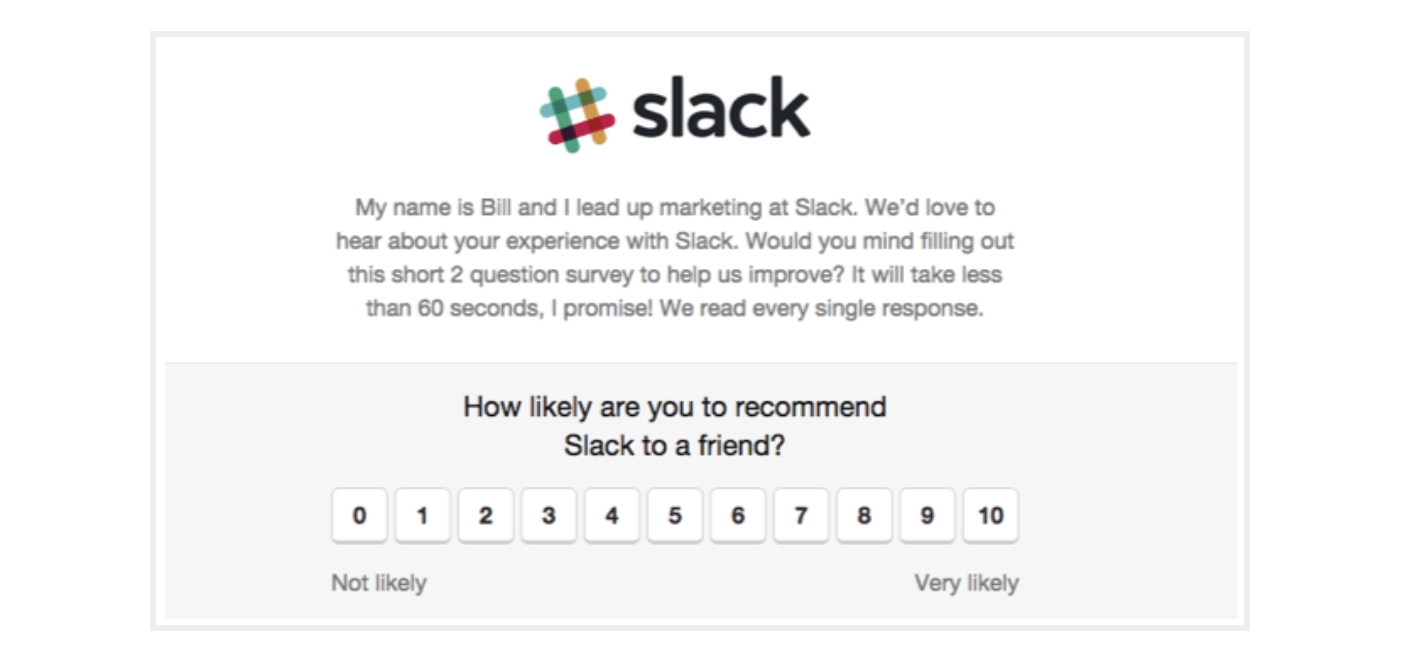 Slack email example