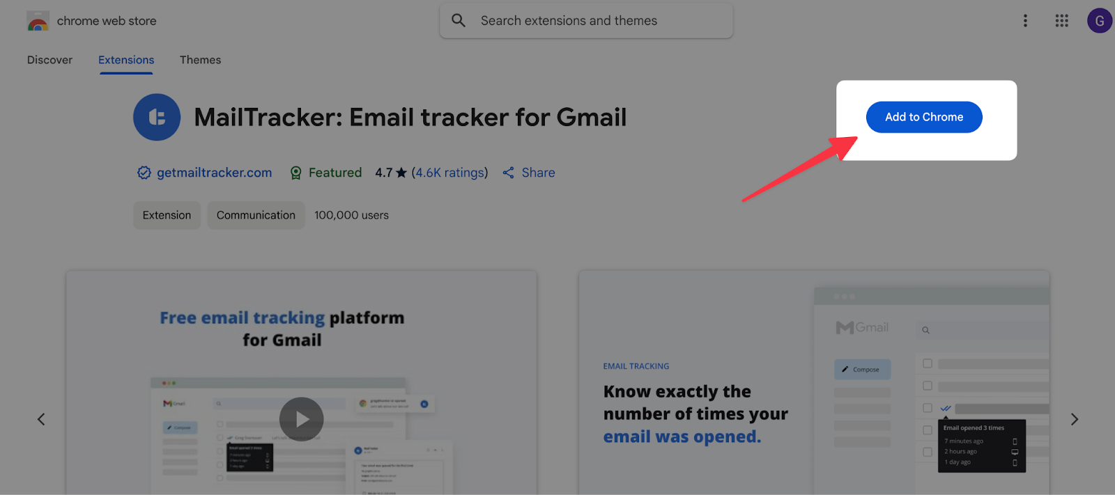add mailtracker to chrome