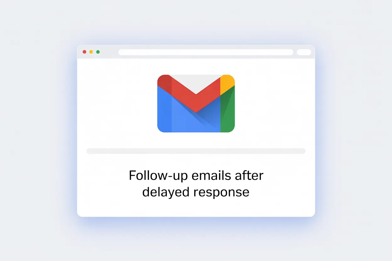 7 Follow-Up Emails After Delayed Response