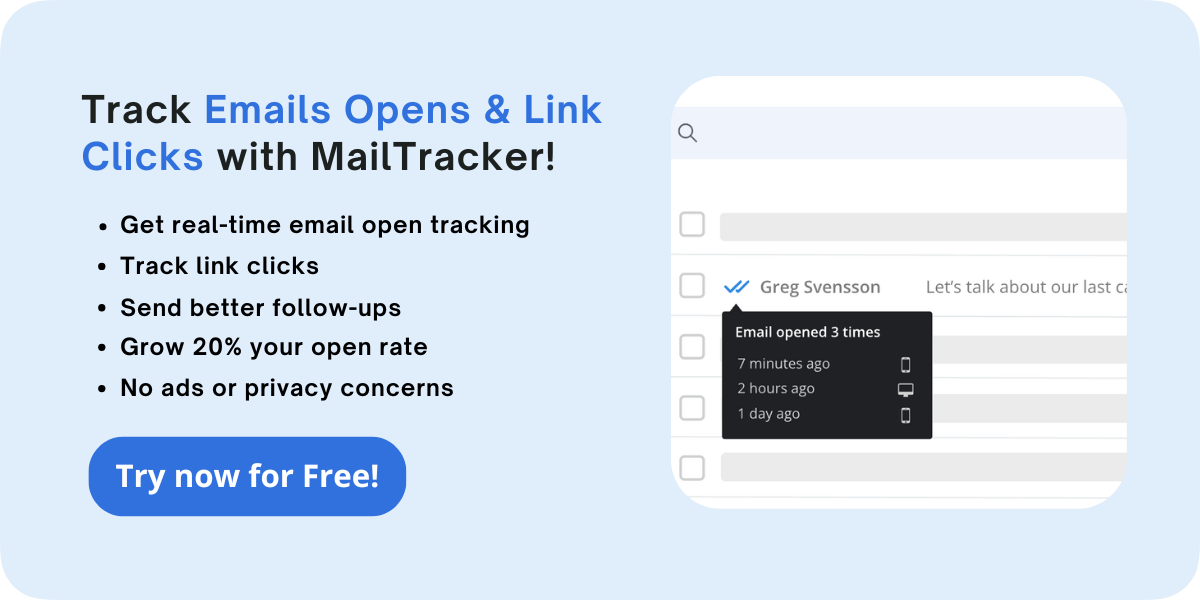 track email opens and link clicks with mailtracker