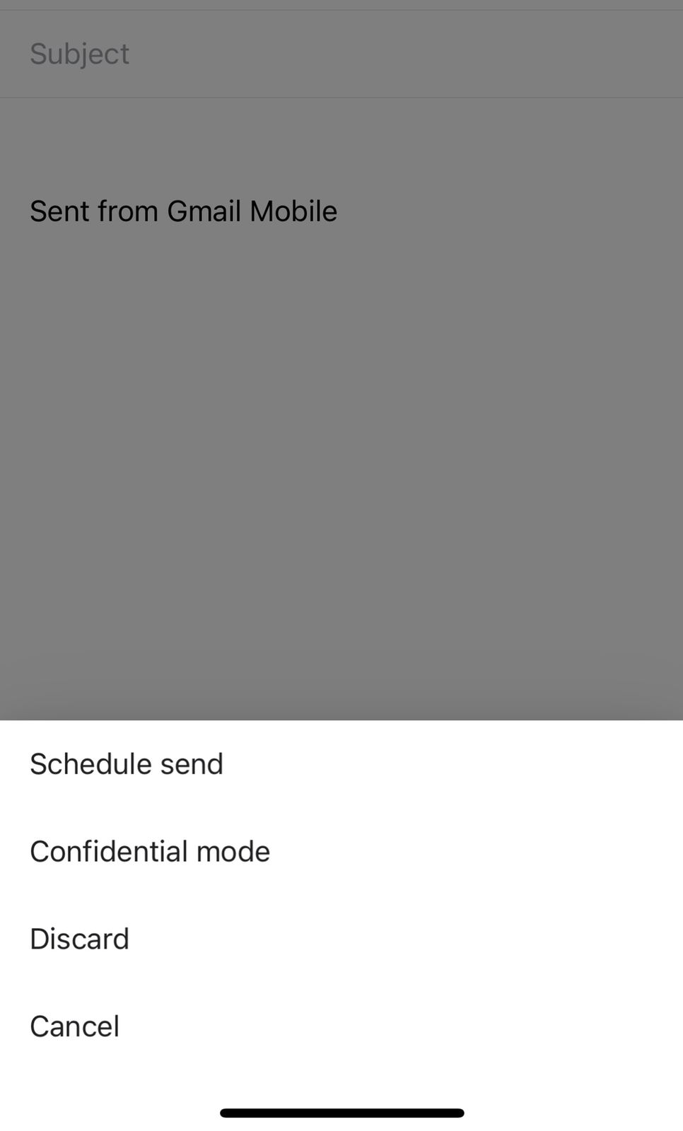 schedule send on iphone