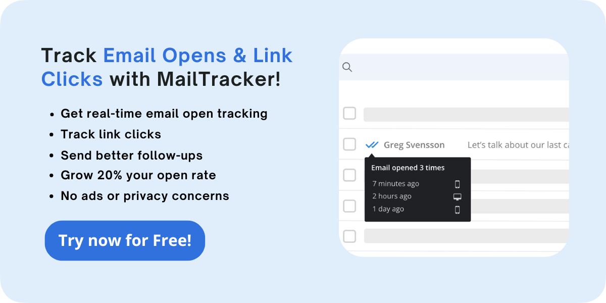 track email opens and link clicks with mailtracker