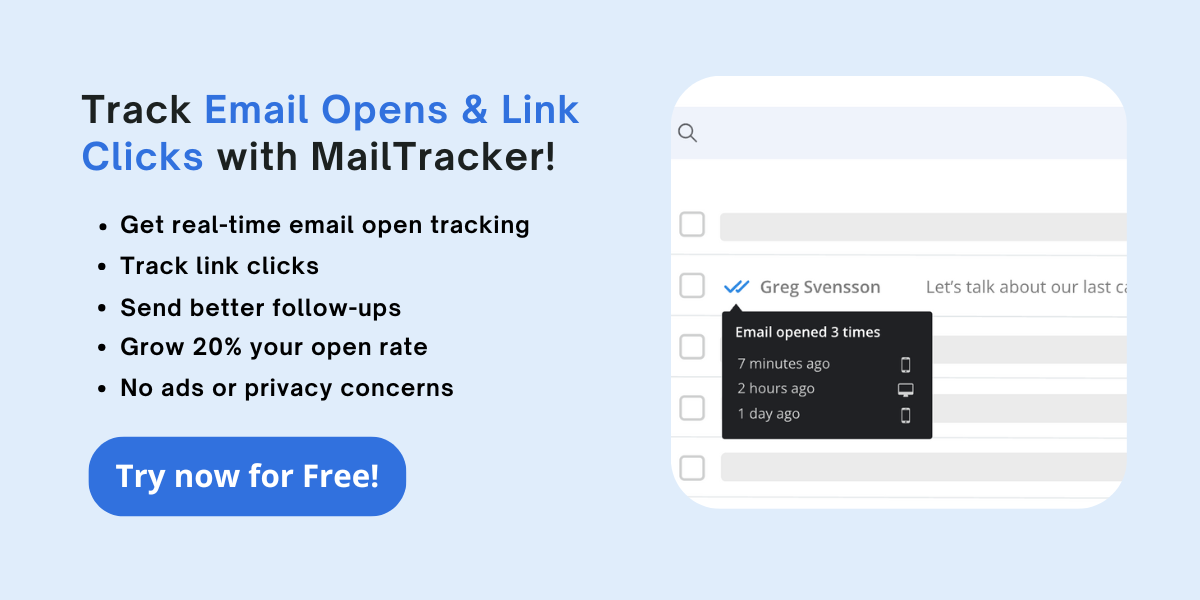 track email opens and clicks with mailtracker