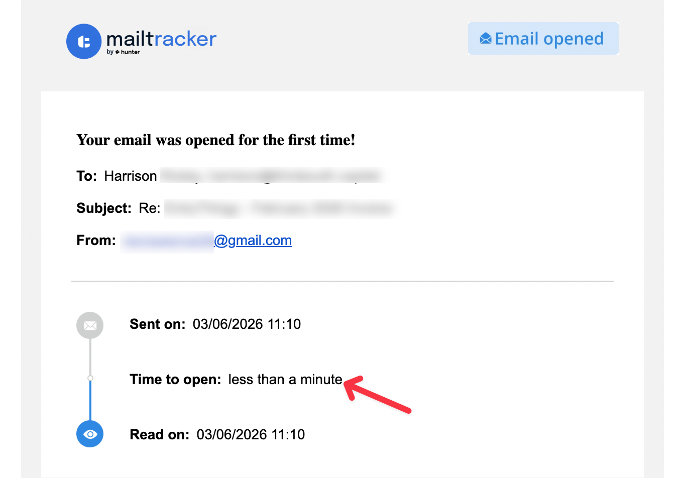 mailtracker email opened notification gmail